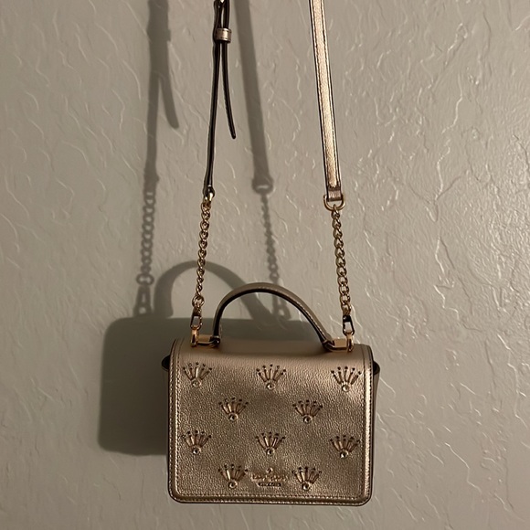 KATE SPADE Maisie Patterson Embellished Metallic Blush Crossbody♠️ - Picture 4 of 11